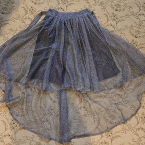 Gracia Sparkling Pewter High-Low Skirt